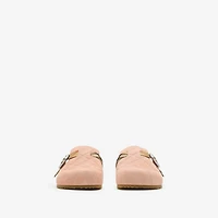 Check Suede Urchin Clogs in Flora - Women | Burberry® Official