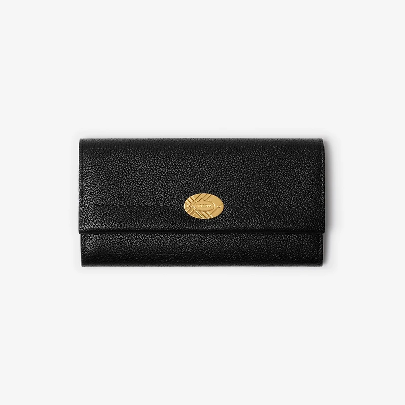 Cotswolds Continental Wallet in Black - Women, Leather | Burberry® Official
