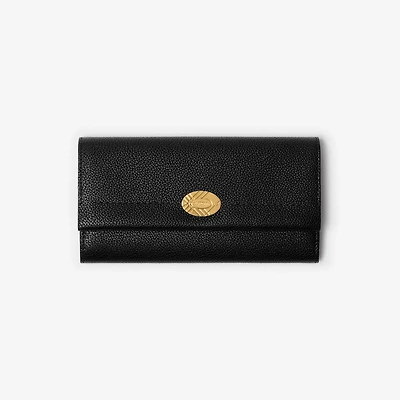 Cotswolds Continental Wallet​ in Black - Women, Leather | Burberry® Official
