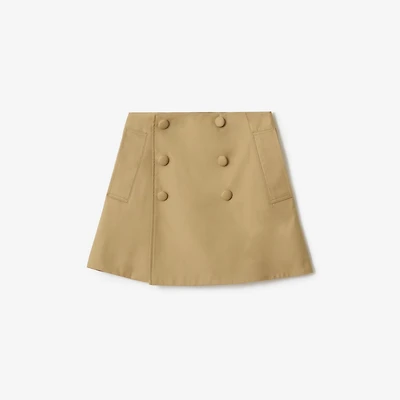Cotton Trench Skirt in Sand beige | Burberry® Official