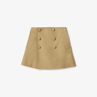 Cotton Trench Skirt in Sand beige | Burberry® Official