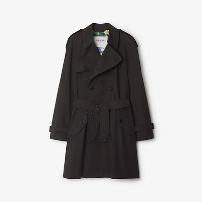 Mid-length Highgrove Gabardine Trench Coat in Cog brown - Men | Burberry® Official