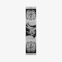 Wide Reversible Stormy Knight Scarf in Black/calico | Burberry® Official