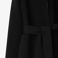 Mid-length Reversible Wool Car Coat in Black - Women | Burberry® Official
