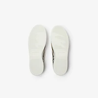 Check Set Sneakers in Sand beige - Men | Burberry® Official