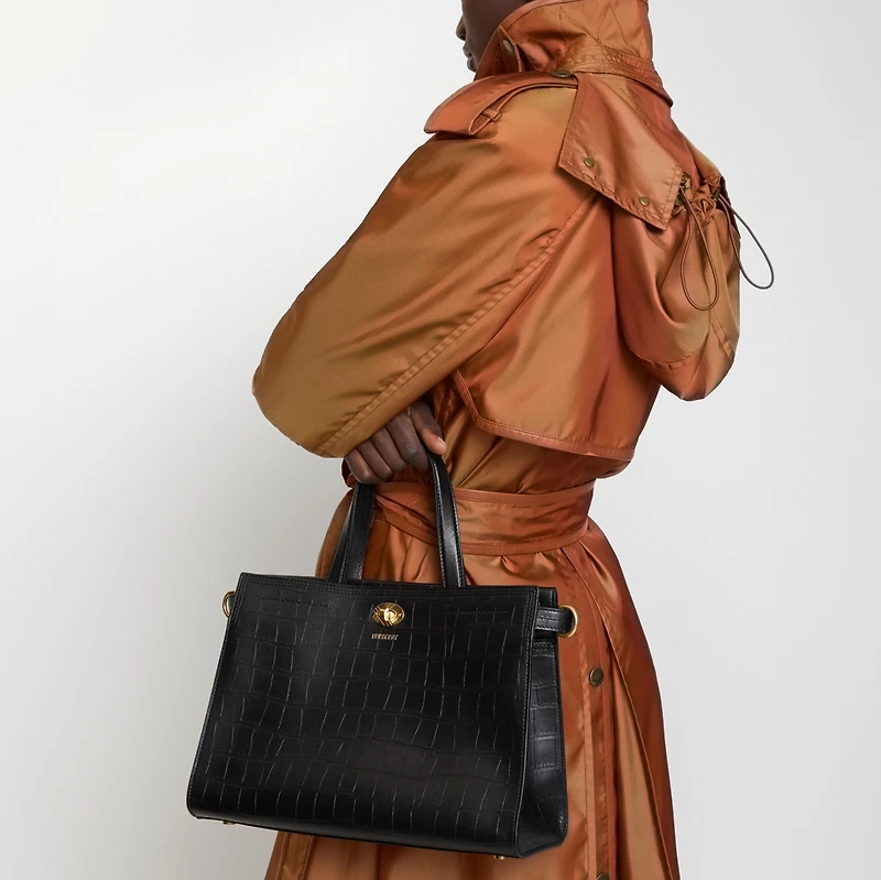 Mini Cotswolds Tote in Black - Women | Burberry® Official