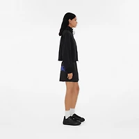 Cropped Knight Nylon Jacket in Black - Women | Burberry® Official