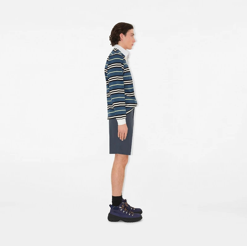 Cotton Chino Shorts in Magnet - Men | Burberry® Official