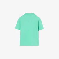 Cotton Piqué Polo Shirt in Light mint | Burberry® Official