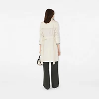 Mid-length Gabardine Kensington Trench Coat in Cotton - Women, Cotton Gabardine | Burberry® Official