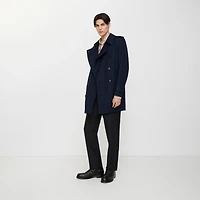 Short Kensington Heritage Trench Coat in Coal blue - Men, Cotton Gabardine | Burberry® Official