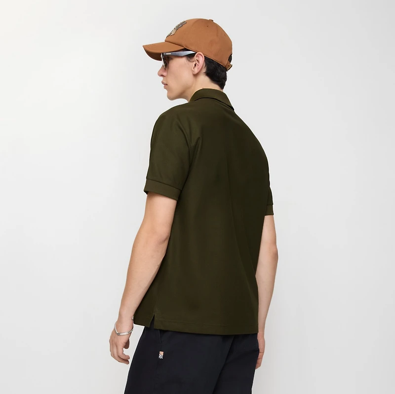 Metallic EKD Cotton Polo Shirt in Marsh green - Men | Burberry® Official