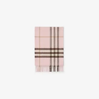 Check Cashmere Scarf in Bow pink | Burberry® Official