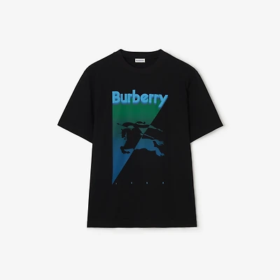 Knight Cotton T-shirt in Black - Men | Burberry® Official