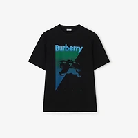 Knight Cotton T-shirt in Black - Men | Burberry® Official