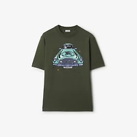 Car Cotton T-shirt in Yew green - Men | Burberry® Official