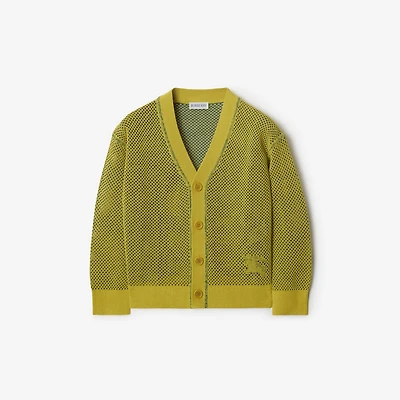Cotton Nylon Mesh Cardigan in Spring | Burberry® Official