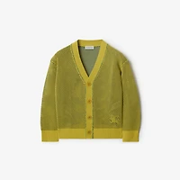 Cotton Nylon Mesh Cardigan in Spring | Burberry® Official