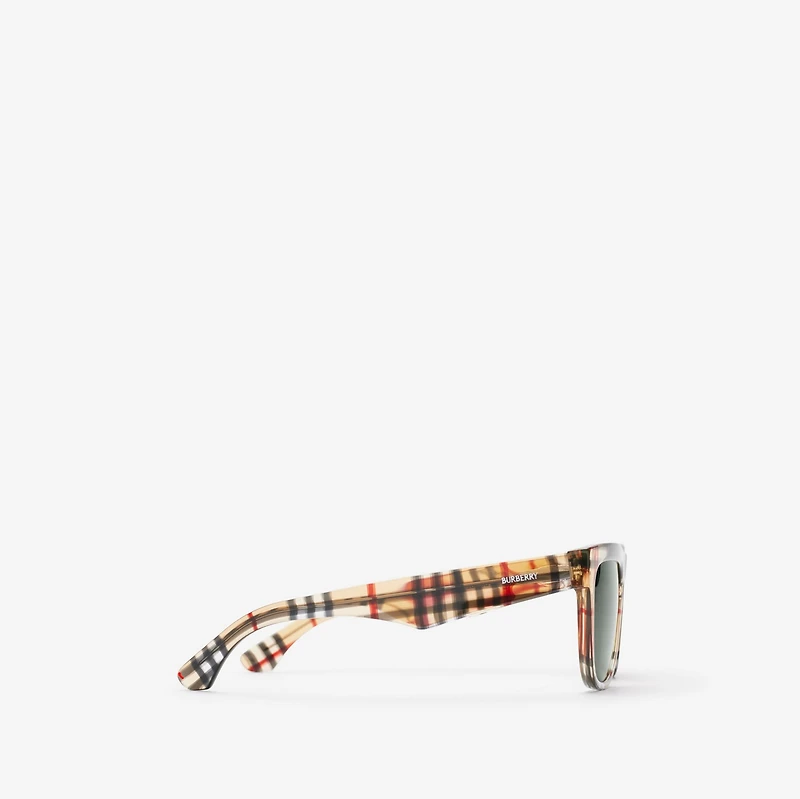 Check Square Sunglasses in Vintage check | Burberry® Official