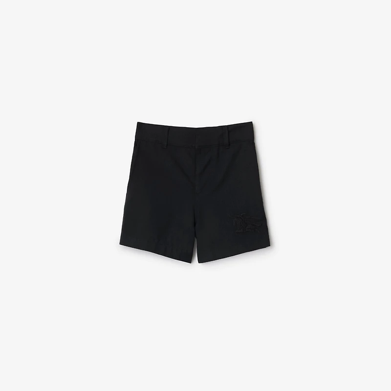 Cotton Shorts in Black | Burberry® Official