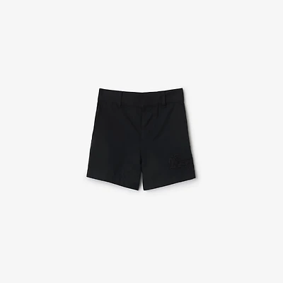 Cotton Shorts in Black | Burberry® Official