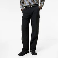Nylon Cargo Trousers in Navy - Men | Burberry® Official