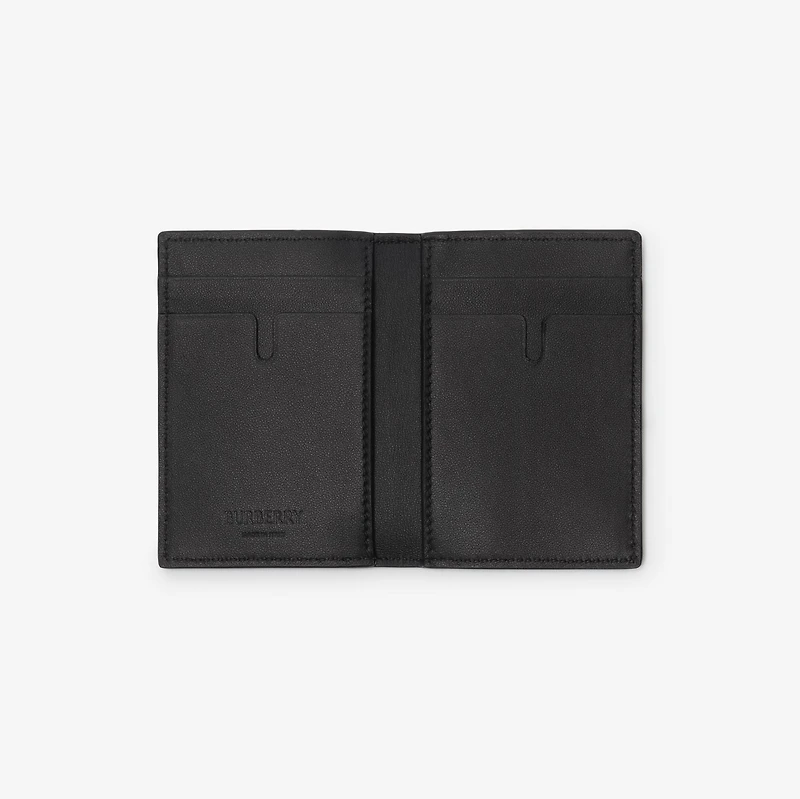 City Check Folding Card Case in Navy - Men, Cotton, Technical | Burberry® Official