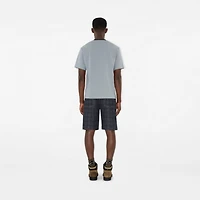 Logo Cotton T-shirt in Gale grey - Men | Burberry® Official