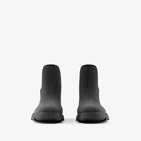 Rubber Marsh Low Boots in Black - Men | Burberry® Official