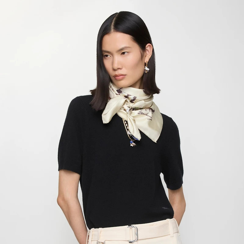 Paws on Parade Silk Scarf in Kite | Burberry® Official