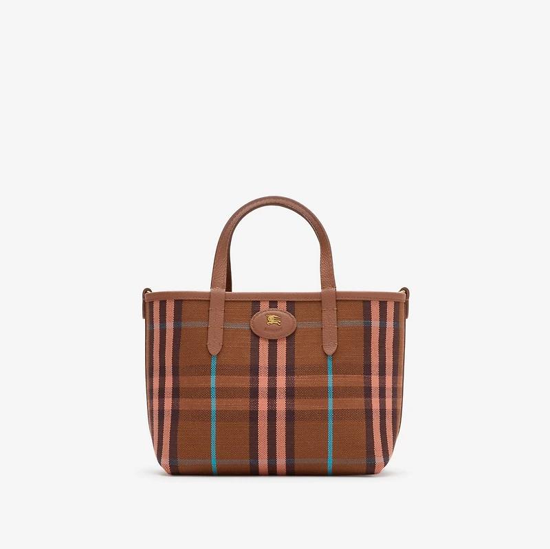 Mini Reversible Bloomsbury Tote​ in Ginger orange/gingerbread brown - Women | Burberry® Official