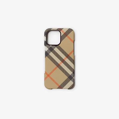 Check iPhone 16 Pro Max Case in Sand - Men | Burberry® Official