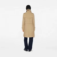 Mid-length Kensington Heritage Trench Coat in Honey - Women, Cotton Gabardine | Burberry® Official