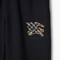 EKD Check Cotton Jogging Pants in Black - Men | Burberry® Official