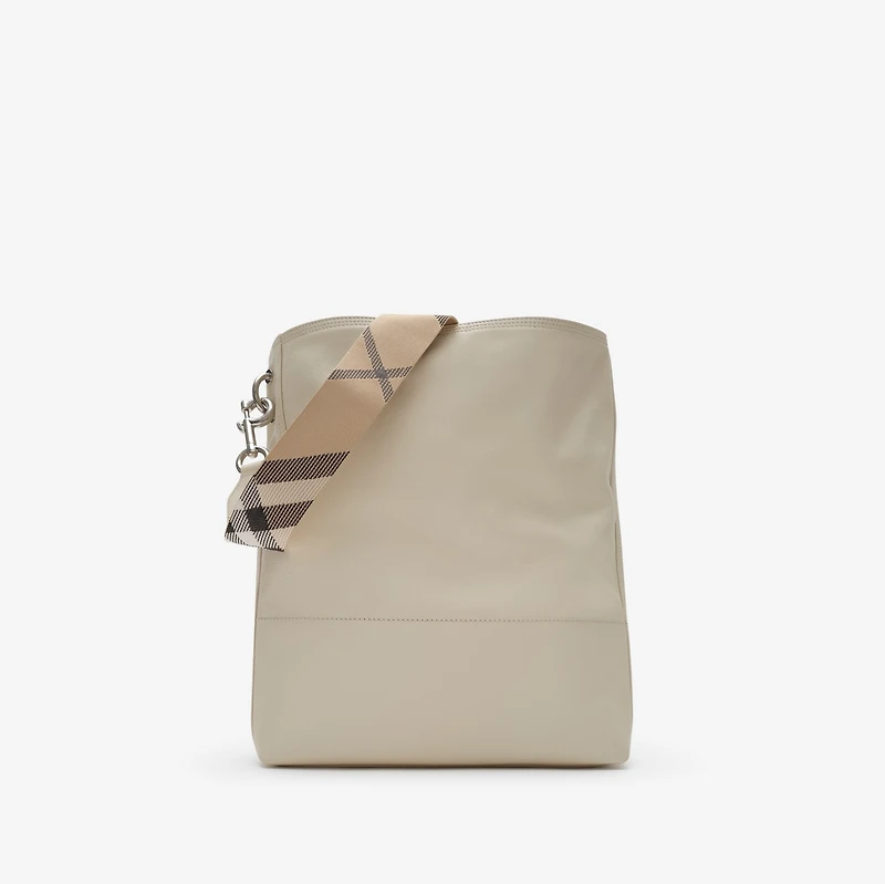 Medium B Clip Bucket Bag in Soap beige - Women | Burberry® Official