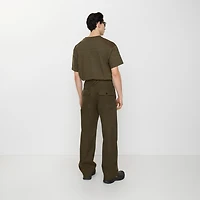 Gabardine Trousers in Thorn green - Men | Burberry® Official