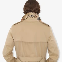 Long Kensington Heritage Trench Coat in Honey - Men, Cotton Gabardine | Burberry® Official