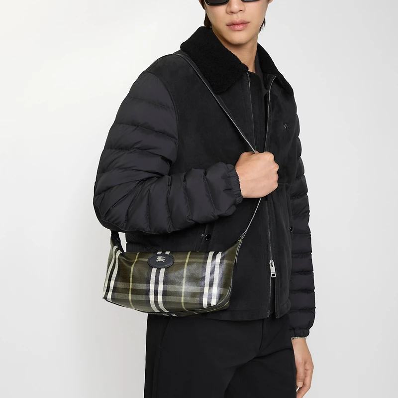 Highlands Sling Bag in Thicket green - Men | Burberry® Official