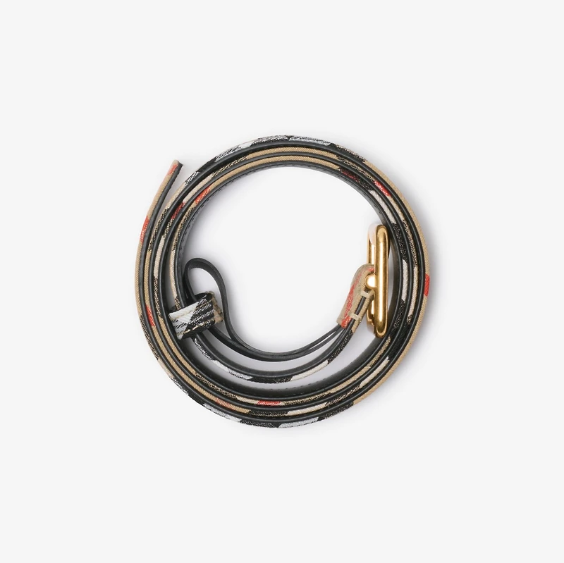 Check B Buckle Belt in Sand - Women | Burberry® Official
