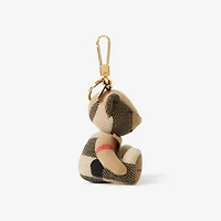 Thomas Bear Charm in Archive beige - Women, Cashmere | Burberry® Official