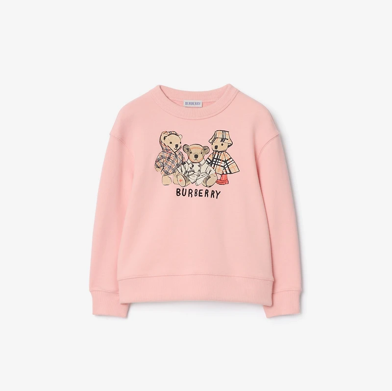 Thomas Bear and Friends Cotton Sweatshirt in Peony pink | Burberry® Official