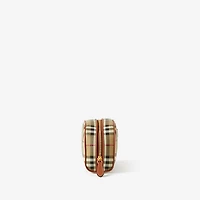 Small Check Travel Pouch in Archive beige - Women | Burberry® Official