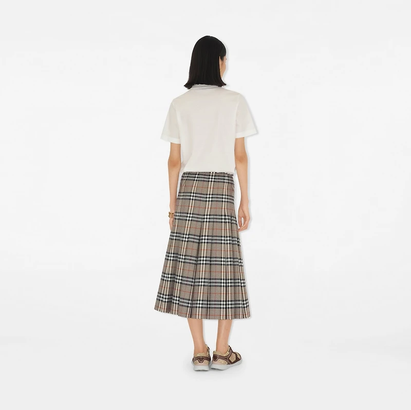 B Heart Cotton Polo Shirt in Chalk white - Women | Burberry® Official