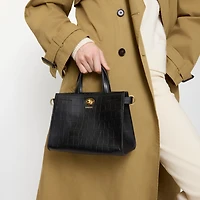 Mini Cotswolds Tote in Black - Women | Burberry® Official