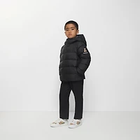 Nylon Hooded Puffer Coat in Black | Burberry® Official