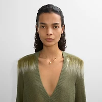 Onyx Shield Pendant Necklace in Gold/black/clear - Women | Burberry® Official