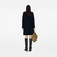Mid-length Chelsea Heritage Trench Coat in Coal blue - Women, Cotton Gabardine | Burberry® Official