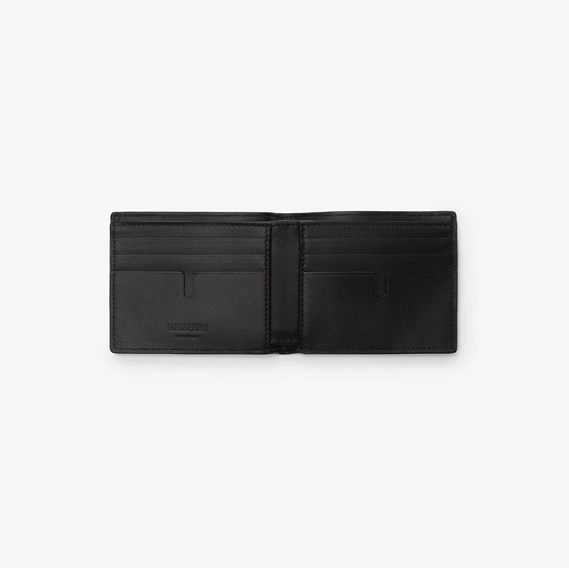 City Check Slim Bifold Wallet in Iron grey - Men, Cotton, Technical | Burberry® Official
