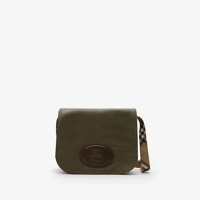 Tavistock Messenger Bag in Military green - Men, Cotton | Burberry® Official