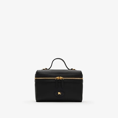 Bloomsbury Vanity Case in Black/calico beige - Women, Leather | Burberry® Official